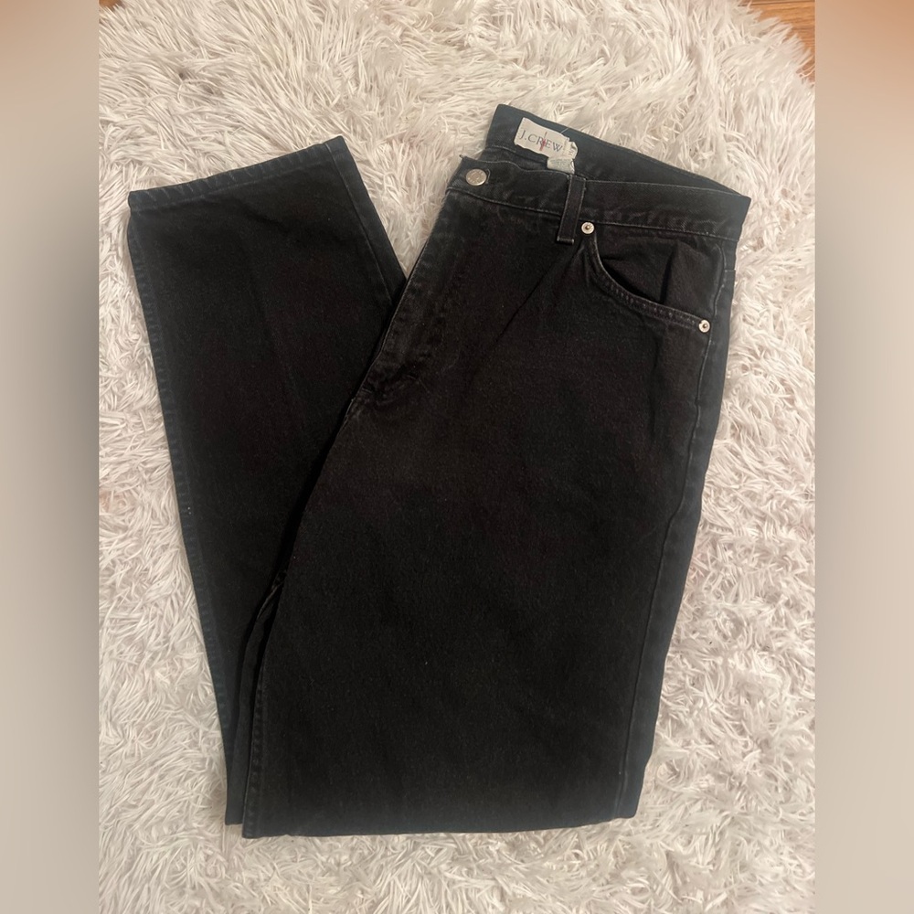 J. Crew Men's Straight Black Jeans